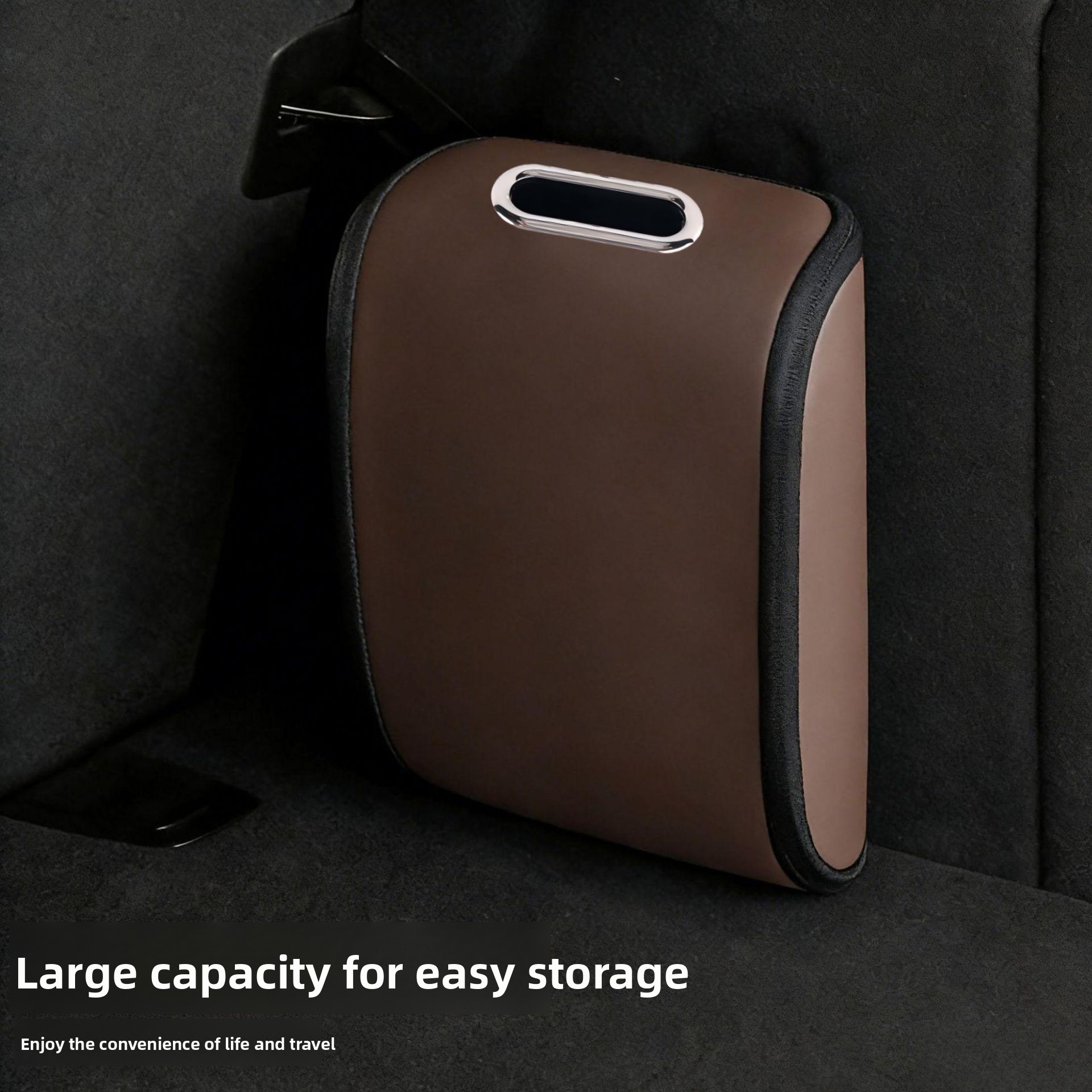 Car Trunk Organizer Foldable Storage Box - Araba Bagajı İçin PU Deri Büyük