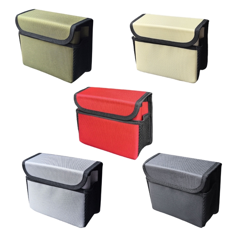 Waterproof Car Trash Can With Lid - Araba Arka Koltuk Organizatör Saklama Çantası