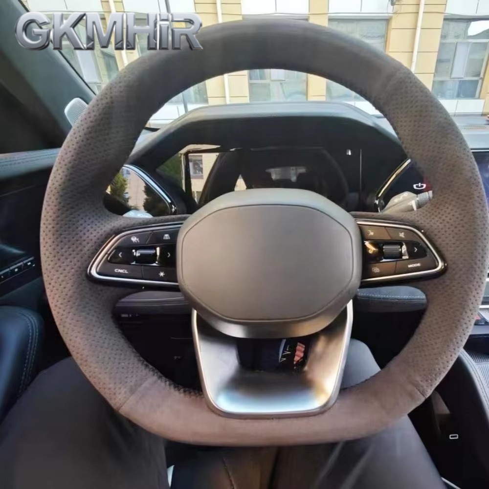 Car Steering Wheel Cover Anti Slip Breathable - Özelleştirme araba direksiyon kılıfı aksesuarları el