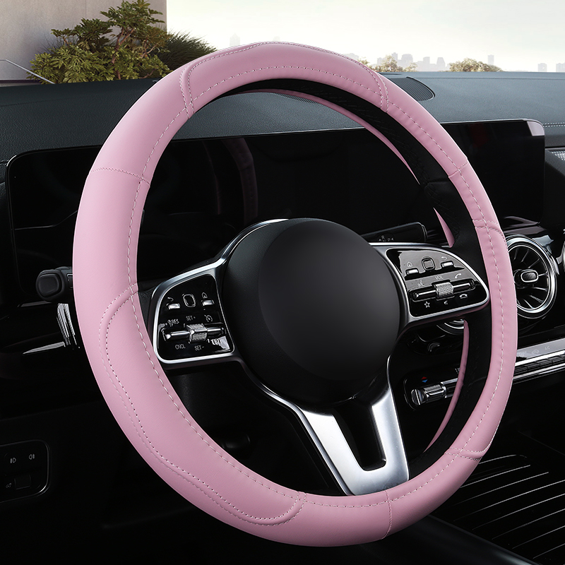 Car Steering Wheel Cover Anti Slip Breathable - Araba Kaymaz Deri Direksiyon Kapağı Evrensel