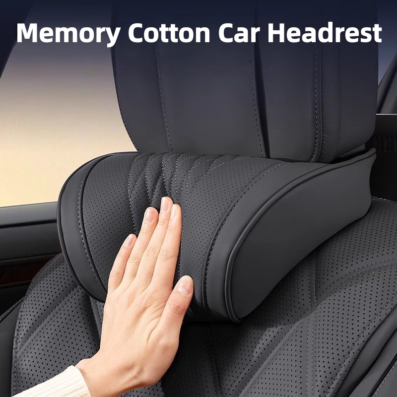 Memory Foam Car Neck Pillow Lumbar Support - Lüks Hafızalı Köpük Araba Baş Dayanağı