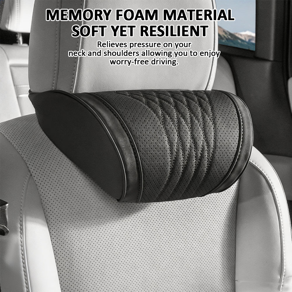 Memory Foam Car Neck Pillow Lumbar Support - Lüks hafızalı köpük araba kafalık yastığı
