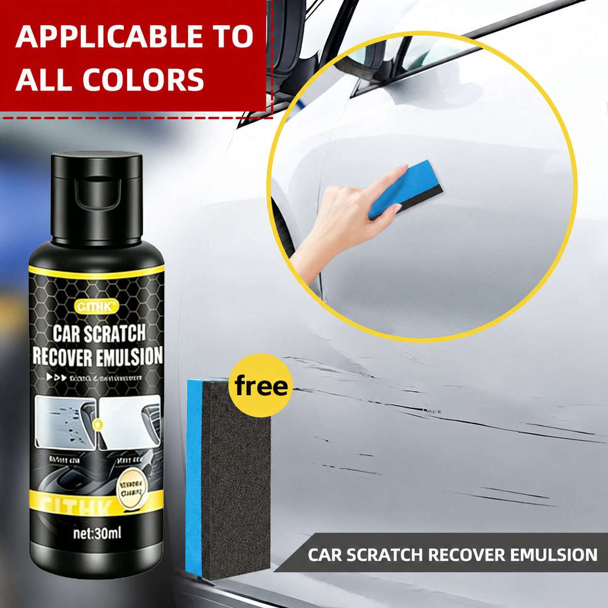 Car Scratch Repair Polishing Wax Paste - Araba Çizik Giderici, Çizik Önleyici Cila,