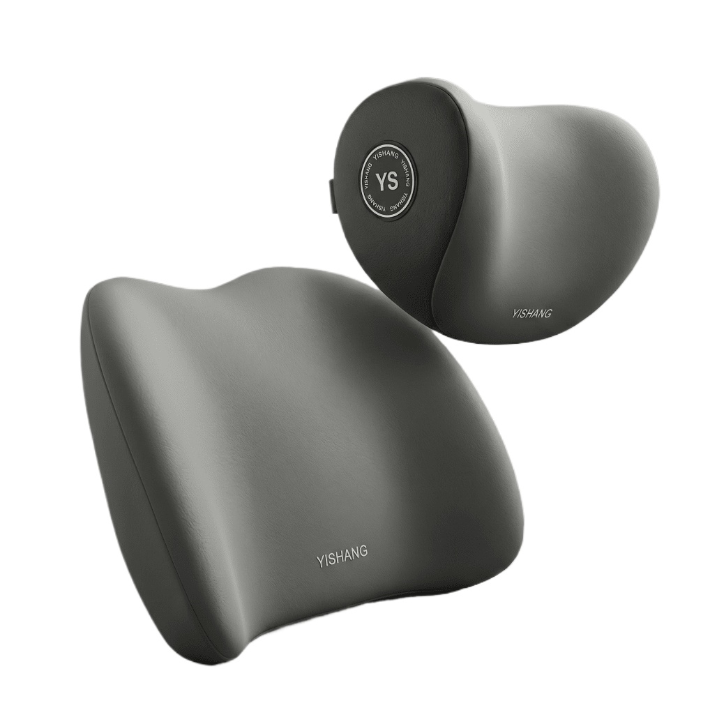 Memory Foam Car Neck Pillow Lumbar Support - Araba Koltuğu Baş ve Bel Desteği