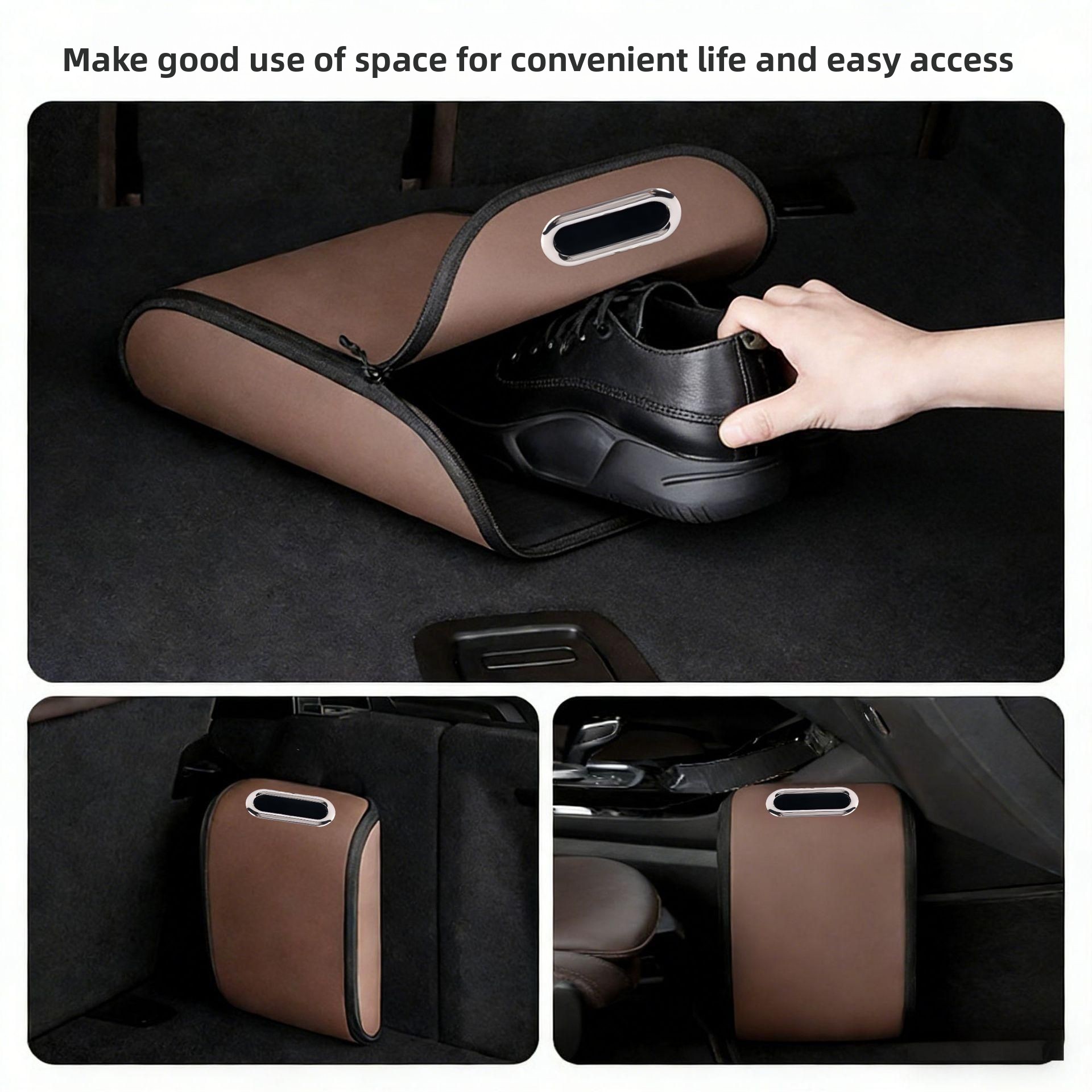Araba Bagajı İçin PU Deri Büyü - Car Trunk Organizer Foldable Storage Box incelemesi ve fiyatı