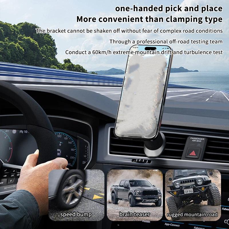Yeni 1 Adet Karbon Fiber Manye - Magnetic Phone Holder For Car Vent incelemesi ve fiyatı