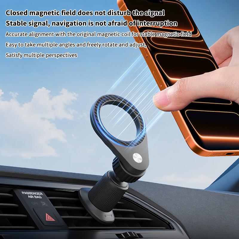 Yeni 1 Adet Karbon Fiber Manye - Magnetic Phone Holder For Car Vent incelemesi ve fiyatı