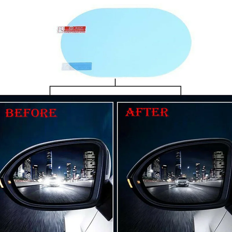 2 adet araba etiket yağmur geç - Anti Glare Car Rearview Mirror Film incelemesi ve fiyatı