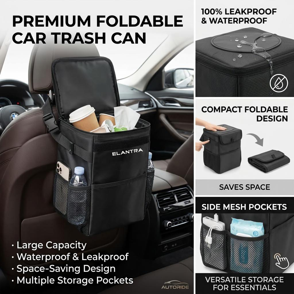 Su geçirmez araç çöp torbası,  - Waterproof Car Trash Can With Lid incelemesi ve fiyatı