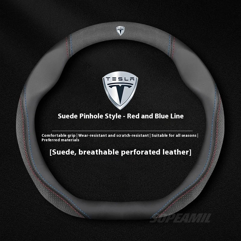 Tesla Model 3 Model Y Model S  - Car Steering Wheel Cover Anti Slip Breathable incelemesi ve fiyatı