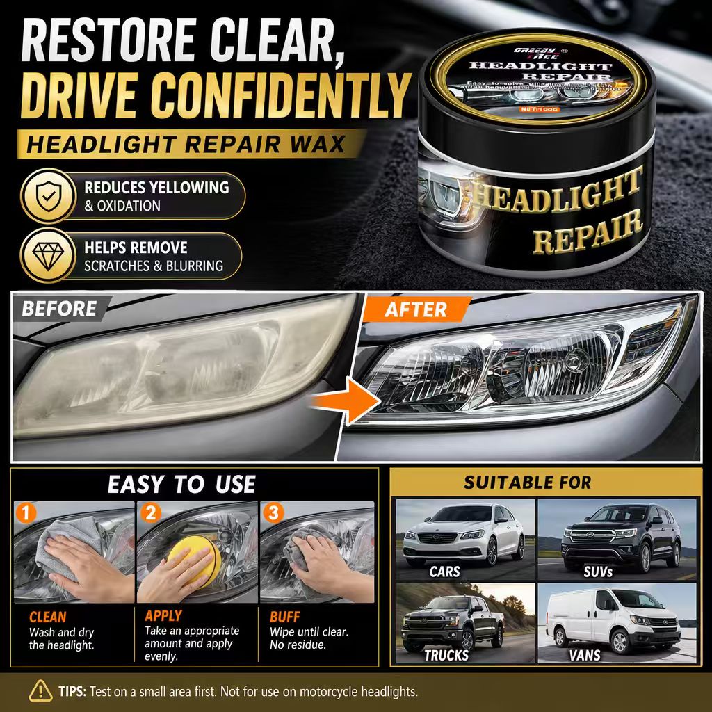 Oto Farları İçin Far Tamir Cil - Car Scratch Repair Polishing Wax Paste incelemesi ve fiyatı